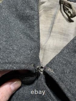 Vintage 1930s Swiss Army Medic Jacket Wool Military Pea Coat Medium Rare EUC