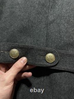 Vintage 1930s Swiss Army Medic Jacket Wool Military Pea Coat Medium Rare EUC