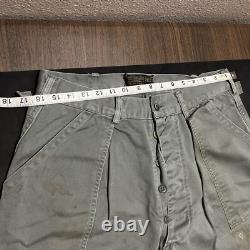 Vintage 1940s Shade 509 Army OG-107 Pants 1950s COMBAT military cargo trousers