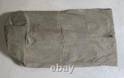 Vintage 1950's US Army Duffel Bag Military OD Green Cotton Canvas 50s Faded Rare