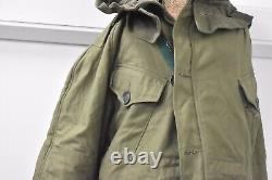 Vintage 1950s British Army Middle Parka Coat Size 1, Military Surplus