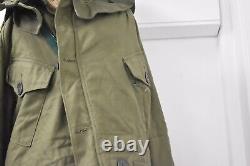 Vintage 1950s British Army Middle Parka Coat Size 1, Military Surplus