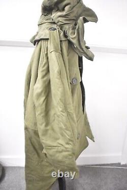 Vintage 1950s British Army Middle Parka Coat Size 1, Military Surplus