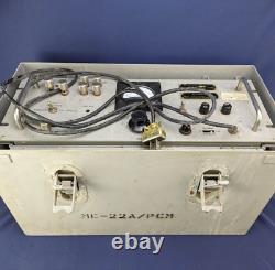 Vintage 1951 Army Decibel Meter ME-22A/PCM Unit MILITARY U. S. Tel & Elec. Corp