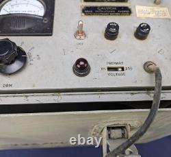 Vintage 1951 Army Decibel Meter ME-22A/PCM Unit MILITARY U. S. Tel & Elec. Corp