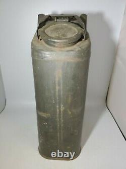 Vintage 1957 Monarch US Metal Gas Jerry Can Army Military Fuel 5 Gallon
