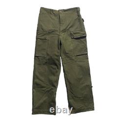 Vintage 1959 Dutch Army Double Face Cargo Pants 34x30 50s Seynaeve Military M47