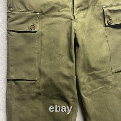 Vintage 1959 Dutch Army Double Face Cargo Pants 34x30 50s Seynaeve Military M47