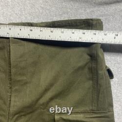 Vintage 1959 Dutch Army Double Face Cargo Pants 34x30 50s Seynaeve Military M47