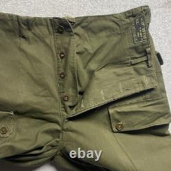 Vintage 1959 Dutch Army Double Face Cargo Pants 34x30 50s Seynaeve Military M47