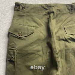 Vintage 1959 Dutch Army Double Face Cargo Pants 34x30 50s Seynaeve Military M47