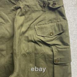 Vintage 1959 Dutch Army Double Face Cargo Pants 34x30 50s Seynaeve Military M47