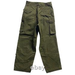 Vintage 1959 Dutch Army Double Face Cargo Pants 34x30 50s Seynaeve Military M47
