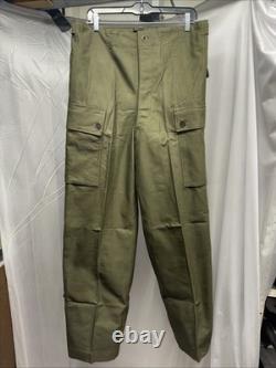 Vintage 1960 Dutch Army Cargo Pants KL 82x90 Seyntex Military RARE