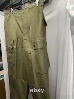 Vintage 1960 Dutch Army Cargo Pants KL 82x90 Seyntex Military RARE