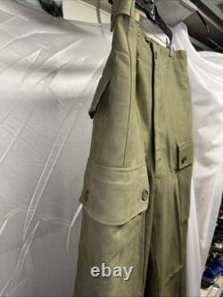 Vintage 1960 Dutch Army Cargo Pants KL 82x90 Seyntex Military RARE