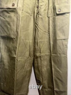 Vintage 1960 Dutch Army Cargo Pants KL 86x80 Seyntex Military RARE