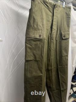Vintage 1960 Dutch Army Cargo Pants KL 86x80 Seyntex Military RARE