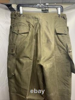 Vintage 1960 Dutch Army Cargo Pants KL 86x80 Seyntex Military RARE