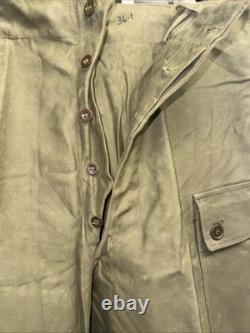 Vintage 1960 Dutch Army Cargo Pants KL 86x80 Seyntex Military RARE