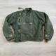 Vintage 1960s Swedish Army Motorcycle Jacket Faded Worn. View Measurements