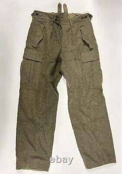 Vintage 1961 German Army Wool, Heavy Field Pants, Möllenkamp & Goecke Military