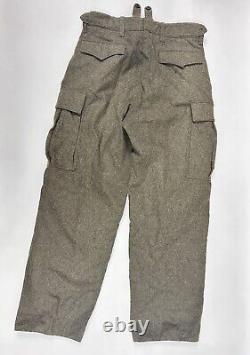 Vintage 1961 German Army Wool, Heavy Field Pants, Möllenkamp & Goecke Military