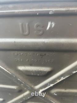 Vintage 1962 US Military Army Mermite Insulated Food Storage Cooler Container