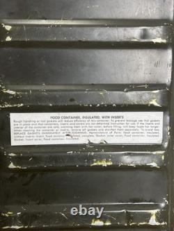 Vintage 1962 US Military Army Mermite Insulated Food Storage Cooler Container