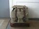 Vintage 1968 Swiss Army Military Canvas & Leather Rucksack Backpack