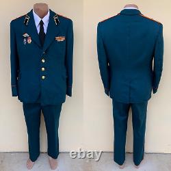 Vintage 1970-80s, Soviet army tank officer's parade ceremonial military uniform