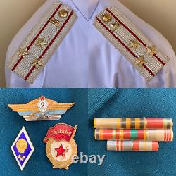 Vintage 1970-80s, Soviet army tank officer's parade ceremonial military uniform