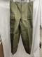 Vintage 1970s Dutch Army Kl Cargo Pants Olive Military Sateen 82x80 Button Fly