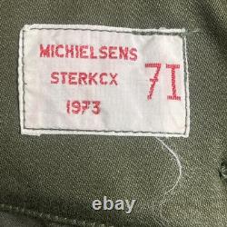 Vintage 1973 Army Trouser Belgian Military Belgium Combat Cargo Pants 40x32