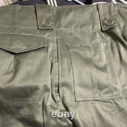 Vintage 1973 Army Trouser Belgian Military Belgium Combat Cargo Pants 40x32