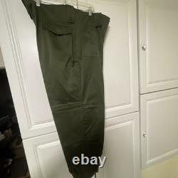 Vintage 1973 Army Trouser Belgian Military Belgium Combat Cargo Pants 40x32