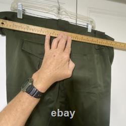 Vintage 1973 Army Trouser Belgian Military Belgium Combat Cargo Pants 40x32