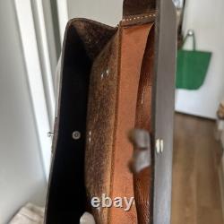 Vintage 1974 Swiss Army Genuine Leather Messenger/Map Bag M. Lanz (Thun)