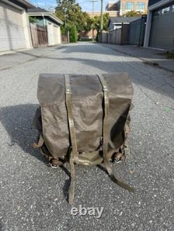 Vintage 1974 Swiss Army Military Rubberized Waterproof Rucksack X-Large Backpack