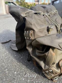 Vintage 1974 Swiss Army Military Rubberized Waterproof Rucksack X-Large Backpack