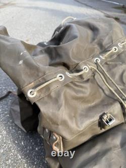 Vintage 1974 Swiss Army Military Rubberized Waterproof Rucksack X-Large Backpack