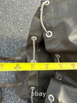 Vintage 1974 Swiss Army Military Rubberized Waterproof Rucksack X-Large Backpack