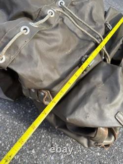 Vintage 1974 Swiss Army Military Rubberized Waterproof Rucksack X-Large Backpack