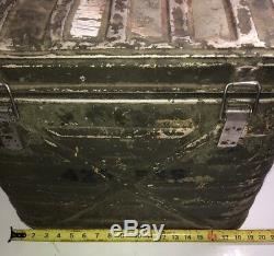 Vintage 1976 US Military Army Food Cooler Container Metal Used Has wear RARE