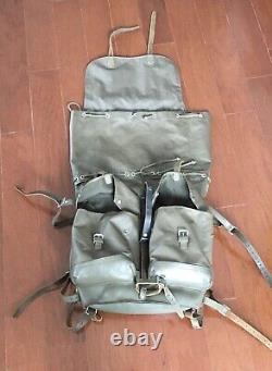 Vintage 1978 Swiss Army Military Rubberized Waterproof Rucksack X-Large Backpack