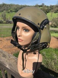 Vintage 1980s US Military Pilots Helmet US Air Force Army Navy (A5)