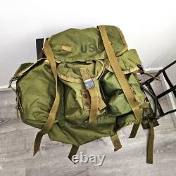 Vintage 1984 US Army ALICE Combat Field Pack with Frame Military Issue LC-2 Medium