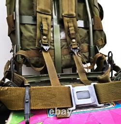 Vintage 1984 US Army ALICE Combat Field Pack with Frame Military Issue LC-2 Medium