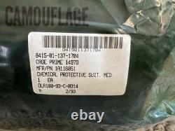 Vintage 1994 US Military Army NBC Chemical Suit Sealed And Backpack Camo Iraq