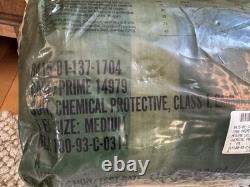 Vintage 1994 US Military Army NBC Chemical Suit Sealed And Backpack Camo Iraq
